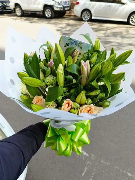 Lilies flower bouquet