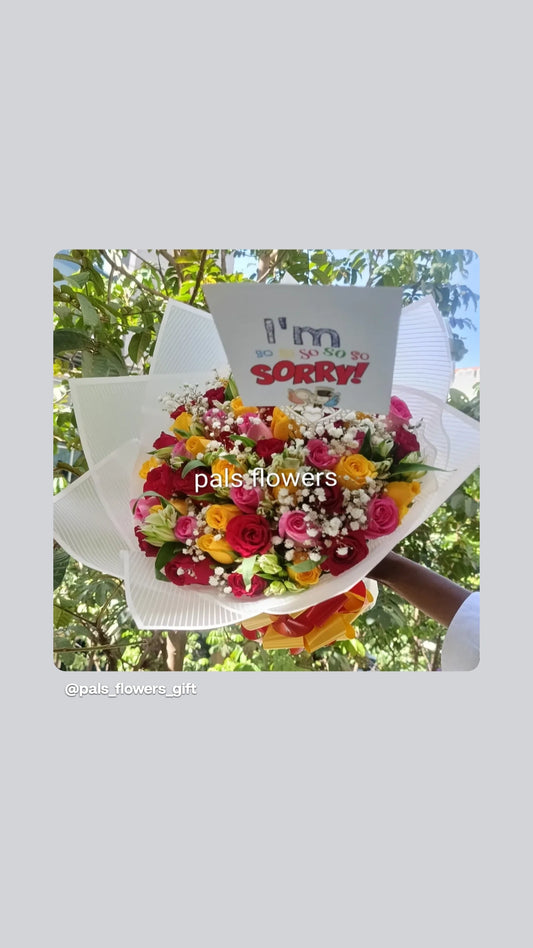 Apology flower bouquet